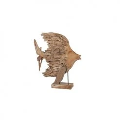 Dijk Statuettes Et Figurines Sculpture Poisson En Teck H75 Cm