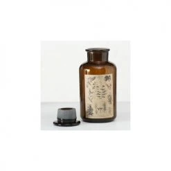 Wadiga Statuettes Et Figurines Set De 2 Flacons Décoratifs En Verre H22cm -Sablie Vases Soldes set de 2 flacons decoratifs en verre h22cm 2