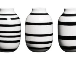 Kähler Design Set De 3 Vases En Miniature Noir H8cm -Sablie Vases Soldes set de 3 vases en miniature noir h8cm 4