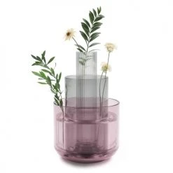 Umbra Set De 3 Vases Layla Verre Multicolore -Sablie Vases Soldes set de 3 vases layla verre multicolore 5