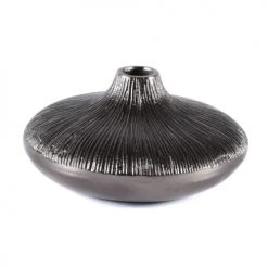 Zago Vases Soliflore En Métal Noir D25cm -Sablie Vases Soldes soliflore en metal noir d25cm 2