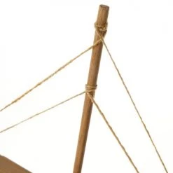LolaHome Statuettes Et Figurines Statue Déco à Poser Bateau En Bois 27x5x25cm -Sablie Vases Soldes statue deco a poser bateau en bois 27x5x25cm 2