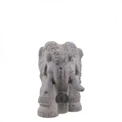 MOYCOR Statuettes Et Figurines Statue éléphant En Résine Gris -Sablie Vases Soldes statue elephant en resine gris 2