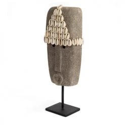 Bazar Bizar Statuettes Et Figurines Statue En Grès Sur Une Base En Métal -Sablie Vases Soldes statue en gres sur une base en metal 14