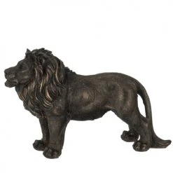 Jolipa Statuettes Et Figurines Statue Lion Brun Patiné Bronze H20cm