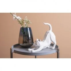 Present Time Statuettes Et Figurines Statue Origami Blanche Chat étiré H26,2cm -Sablie Vases Soldes statue origami blanche chat etire h26 2cm 2
