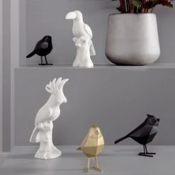 Present Time Statuettes Et Figurines Statue Origami Blanche Oiseau H24cm -Sablie Vases Soldes statue origami blanche oiseau h24cm 2