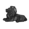 Present Time Statuettes Et Figurines Statue Origami Lion Résine Noir -Sablie Vases Soldes statue origami lion resine noir