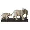 Maisons Du Monde Statuettes Et Figurines Statuette 2 éléphants Grise Et Socle En Métal Noir H21 -Sablie Vases Soldes statuette 2 elephants grise et socle en metal noir h21 1000 10 26 191209 1