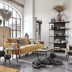 Maisons Du Monde Statuettes Et Figurines Statuette 2 éléphants Grise Et Socle En Métal Noir H21 -Sablie Vases Soldes statuette 2 elephants grise et socle en metal noir h21 1000 10 26 191209 5