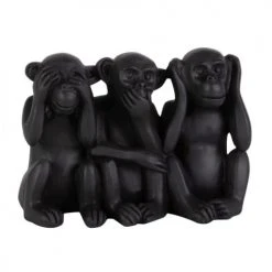 Maisons Du Monde Statuettes Et Figurines Statuette 3 Singes De La Sagesse H10