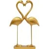 Kare Design Statuettes Et Figurines Statuette Couple Coeur Flamants Roses En Polyrésine Dorée H63 -Sablie Vases Soldes statuette couple coeur flamants roses en polyresine doree h63