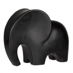 Maisons Du Monde Statuettes Et Figurines Statuette éléphant En Dolomite Noire H8