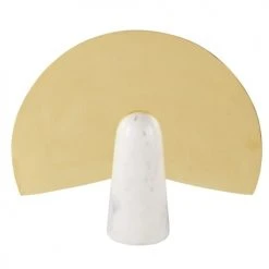 Maisons Du Monde Statuettes Et Figurines Statuette En Métal Doré Et Marbre Beige H26