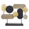 Maisons Du Monde Statuettes Et Figurines Statuette Géométrique En Métal Noir, Doré Et Beige H45 -Sablie Vases Soldes statuette geometrique en metal noir dore et beige h45 1000 16 3 226405 1