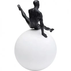 Kare Design Statuettes Et Figurines Statuette Gymnaste En Polyrésine Blanche Et Noire H33 -Sablie Vases Soldes statuette gymnaste en polyresine blanche et noire h33 4