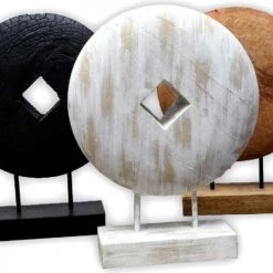 Sensei Maison Statuettes Et Figurines Statuette H 40 Cm Blanc -Sablie Vases Soldes statuette h 40 cm blanc 2