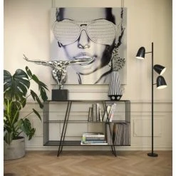 Kare Design Statuettes Et Figurines Statuette Homme En Polyrésine Argentée 100x64 -Sablie Vases Soldes statuette homme en polyresine argentee 100x64 2