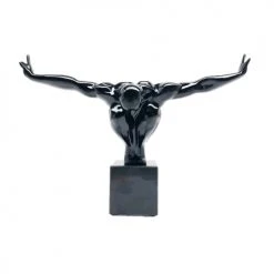 Kare Design Statuettes Et Figurines Statuette Homme En Polyrésine Noire 43x29 -Sablie Vases Soldes statuette homme en polyresine noire 43x29 4