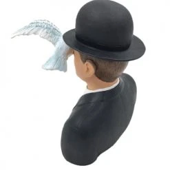 Parastone Statuettes Et Figurines Statuette L'homme Au Chapeau Melon De Magritte H15cm -Sablie Vases Soldes statuette l homme au chapeau melon de magritte h15cm 1