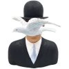 Parastone Statuettes Et Figurines Statuette L'homme Au Chapeau Melon De Magritte H15cm -Sablie Vases Soldes statuette l homme au chapeau melon de magritte h15cm