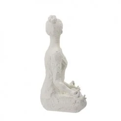 Bloomingville Statuettes Et Figurines Statuette Lara En Polyrésine Blanche H24cm -Sablie Vases Soldes statuette lara en polyresine blanche h24cm 2