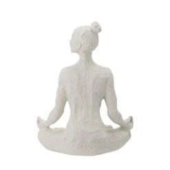 Bloomingville Statuettes Et Figurines Statuette Lara En Polyrésine Blanche H24cm -Sablie Vases Soldes statuette lara en polyresine blanche h24cm 4