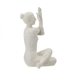 Bloomingville Statuettes Et Figurines Statuette Nina En Polyrésine Blanche H23,5cm -Sablie Vases Soldes statuette nina en polyresine blanche h23 5cm 3
