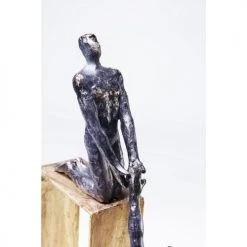 Kare Design Statuettes Et Figurines Statuette Personnages En Polyrésine Et Acier Doré H51 -Sablie Vases Soldes statuette personnages en polyresine et acier dore h51 4