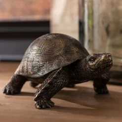 Jolipa Statuettes Et Figurines Statuette Petite Tortue Or Patinée -Sablie Vases Soldes statuette petite tortue or patinee 1