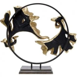 Kare Design Statuettes Et Figurines Statuette Poissons Combattants En Polyrésine Dorée Et Acier 65x58 -Sablie Vases Soldes statuette poissons combattants en polyresine doree et acier 65x58 4