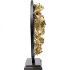 Kare Design Statuettes Et Figurines Statuette Poissons Combattants En Polyrésine Dorée Et Acier 65x58 -Sablie Vases Soldes statuette poissons combattants en polyresine doree et acier 65x58 5