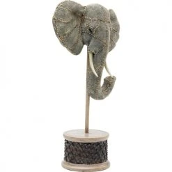 Kare Design Statuettes Et Figurines Statuette Tête D'éléphant En Polyrésine H49 -Sablie Vases Soldes statuette tete d elephant en polyresine h49 4