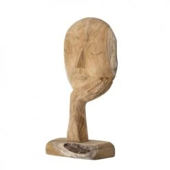 Bloomingville Statuettes Et Figurines Statuette Visage Georgia En Bois Recyclé -Sablie Vases Soldes statuette visage georgia en bois recycle 3