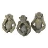 Maisons Du Monde Statuettes Et Figurines Statuettes Singes Taupe Et Doré H26 (x3) -Sablie Vases Soldes statuettes singes taupe et dore h26 x3 1000 8 22 200676 1