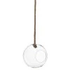 LANADECO Vases Terrarium Boule En Verre Transparent Et Corde H75cm -Sablie Vases Soldes terrarium boule en verre transparent et corde h75cm