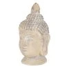 ECD Germany Statuettes Et Figurines Tête De Bouddha Pierre Artificielle Beige-gris 45x39x78 Cm -Sablie Vases Soldes tete de bouddha pierre artificielle beige gris 45x39x78 cm