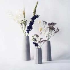 Gone's Trio De Vases Soliflores En Béton -Sablie Vases Soldes trio de vases soliflores en beton 2