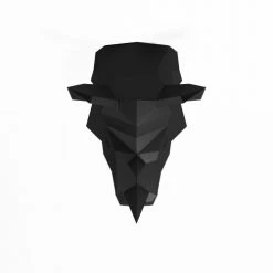 Potiron Paris Statuettes Et Figurines Trophée Décoratif Mural Rhinocéros Noir En Polyrésine -Sablie Vases Soldes trophee decoratif mural rhinoceros noir en polyresine 3