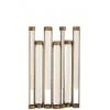 LANADECO Vases Vase 7 Tubes En Métal Or Et Verre H39cm -Sablie Vases Soldes vase 7 tubes en metal or et verre h39cm