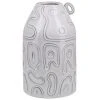 Beliani Vases Vase à Fleurs Gris 22cm -Sablie Vases Soldes vase a fleurs gris 22cm