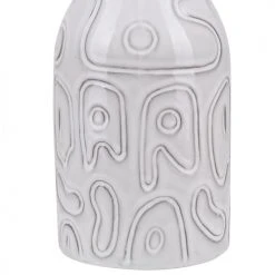 Beliani Vases Vase à Fleurs Gris 22cm -Sablie Vases Soldes vase a fleurs gris 22cm 5