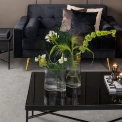 Present Time Vases Vase Allure Wave Large Verre Gris -Sablie Vases Soldes vase allure wave large verre gris 2