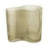 Present Time Vases Vase Allure Wave Verre Vert -Sablie Vases Soldes vase allure wave verre vert