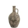 LANADECO Vases Vase Anse Céramique Marron/gris H55cm -Sablie Vases Soldes vase anse ceramique marron gris h55cm