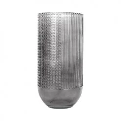 Present Time Vases Vase Attract Gris Verre Gris -Sablie Vases Soldes vase attract gris verre gris 2