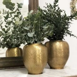 Passage Vernet Vases Vase Avec Motifs Gravés Doré -Sablie Vases Soldes vase avec motifs graves dore 8