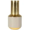 Zago Vases Vase Beige En Fer émaillé Avec Détails En Laiton Malo -Sablie Vases Soldes vase beige en fer emaille avec details en laiton malo 1