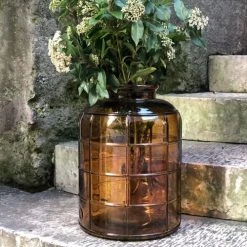 Maison Tilleul Vases Vase Bonbonne Art Déco Marron -Sablie Vases Soldes vase bonbonne art deco marron 1
