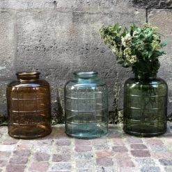 Maison Tilleul Vases Vase Bonbonne Art Déco Marron -Sablie Vases Soldes vase bonbonne art deco marron 4